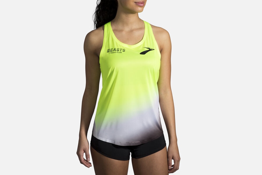 Womens Brooks Elite Singlet Tops Elite Nightlife | 038261-FMQ